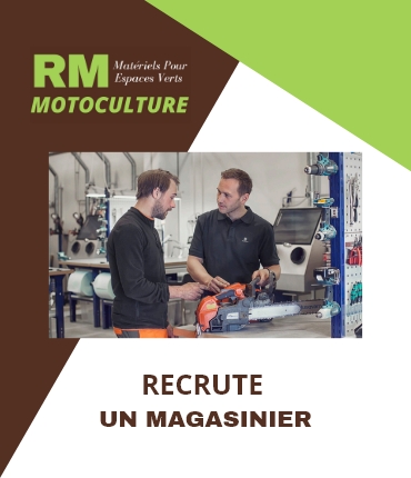 Rm Motoculture Motoculture RECRUTE UN MAGASINIER